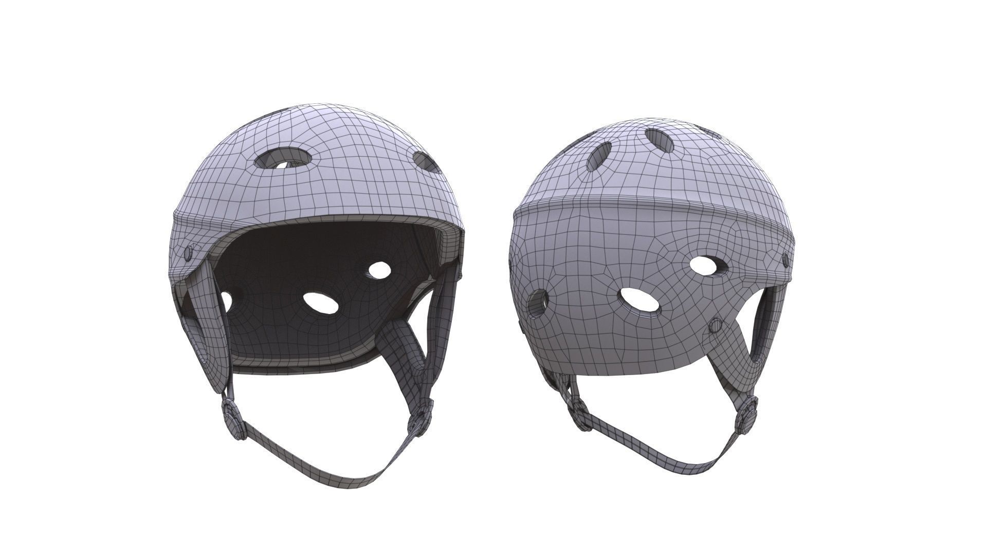 Rescue Helmet Low-poly 3D model_4