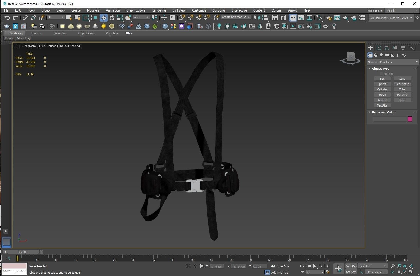 Tool Harness Low-poly 3D model_3