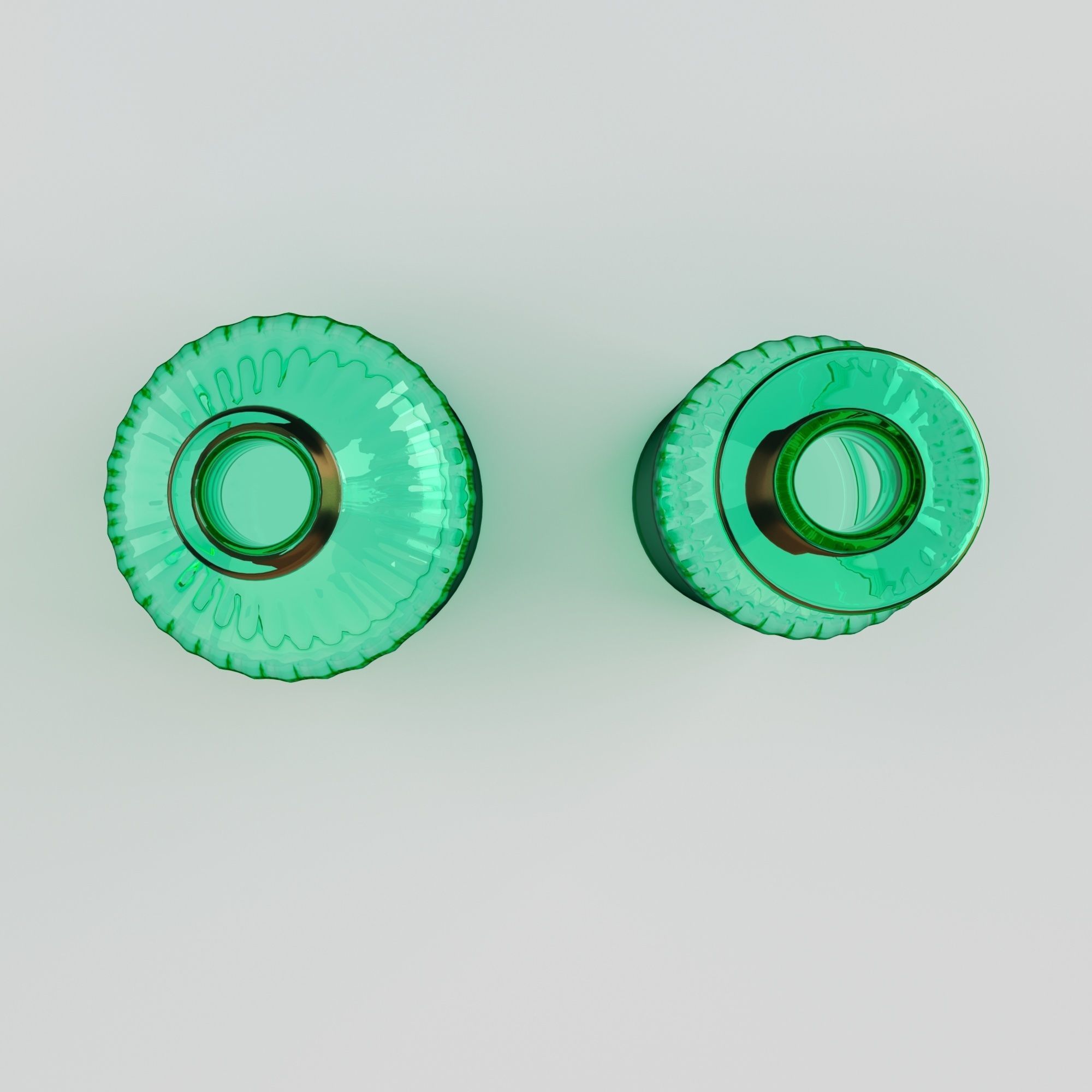 nkuku chara glass bottles 3D model_3