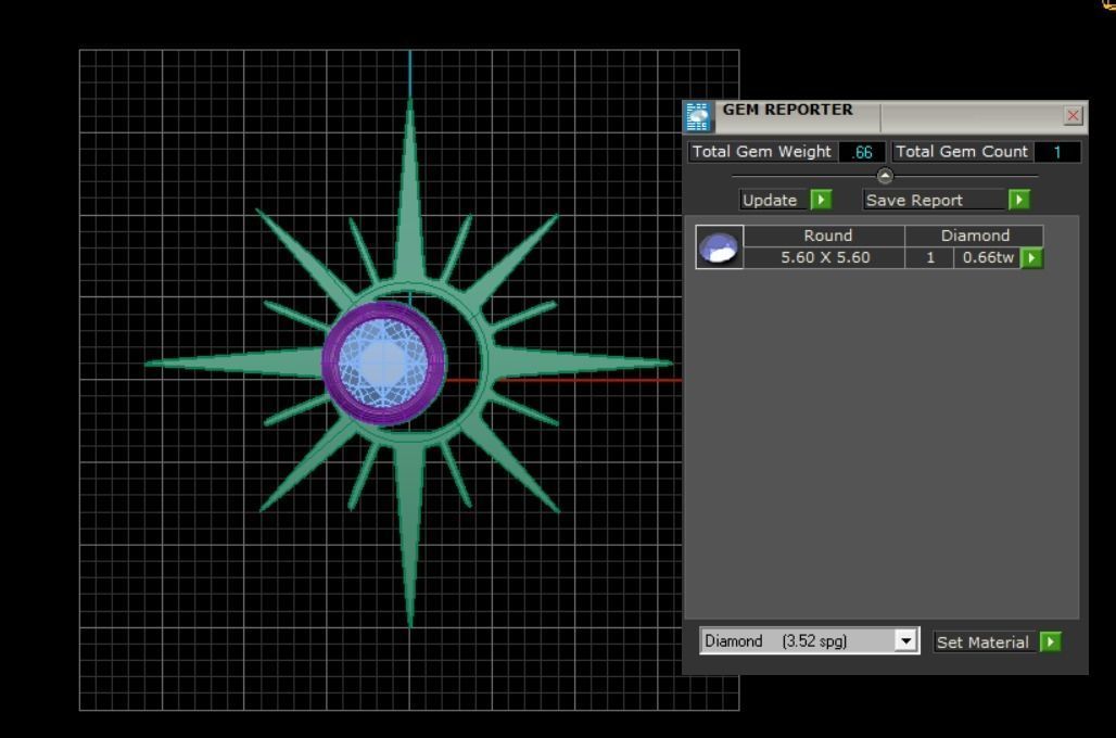 SunMoon Diamond  Pendant 3D print model_8