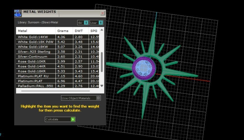 SunMoon Diamond  Pendant 3D print model_12