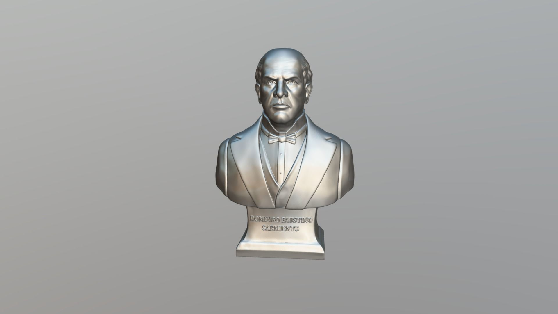 Domingo Faustino Sarmiento Bust for 3D printing 3D print model_4
