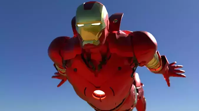 Ironman flying with high quality