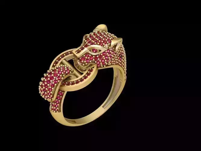 panther ring 3D print model