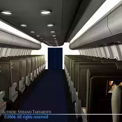 Interior plane 2 3D model