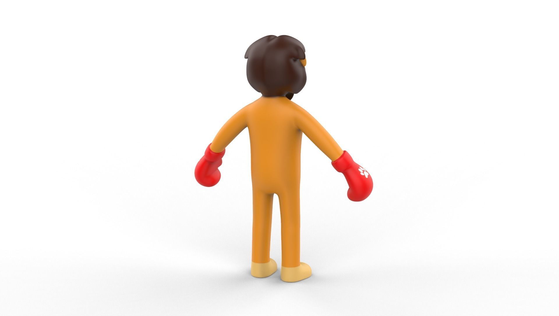 Boxing Lion Animal Animated Low-poly 3D model_15