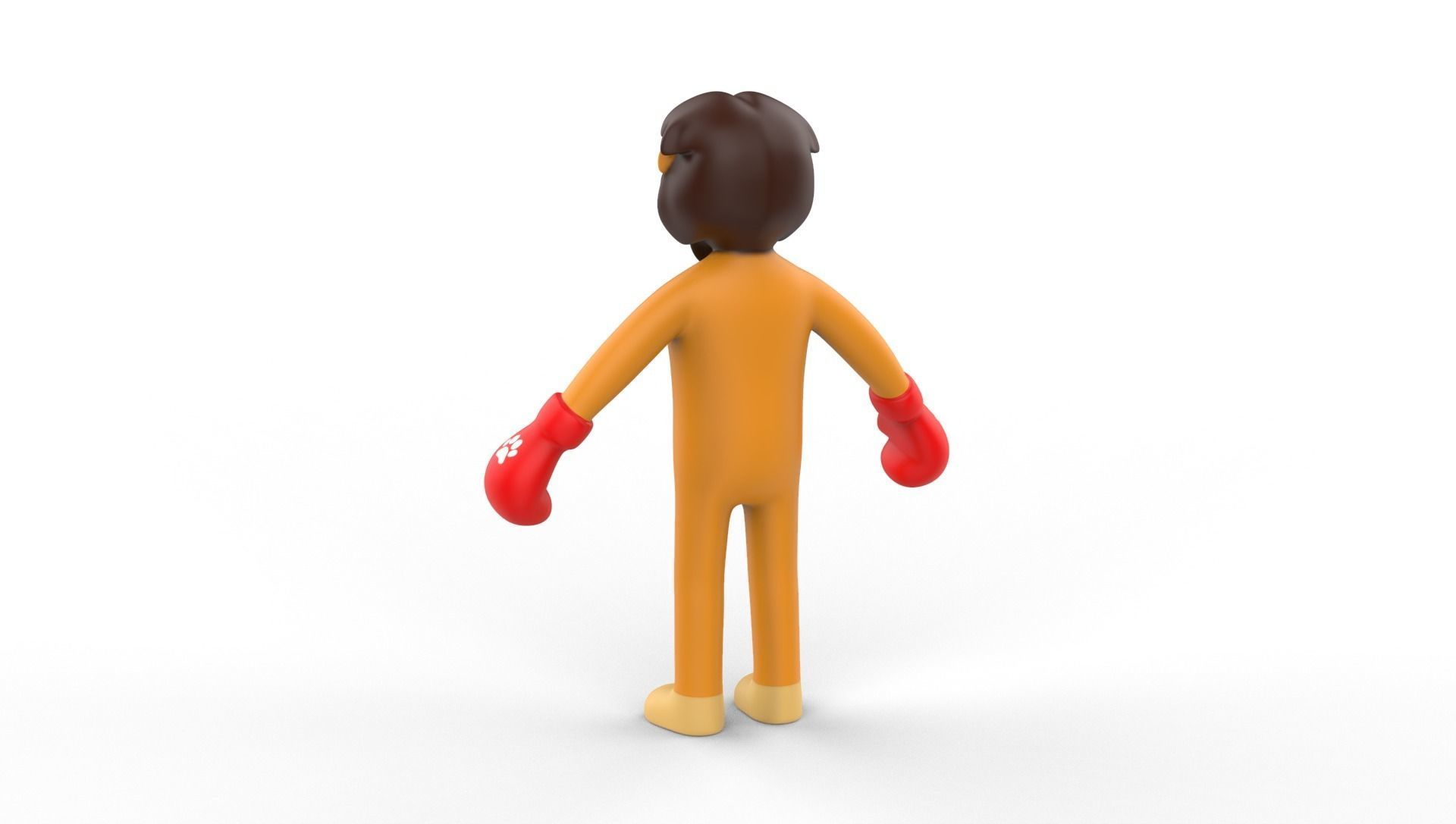 Boxing Lion Animal Animated Low-poly 3D model_13