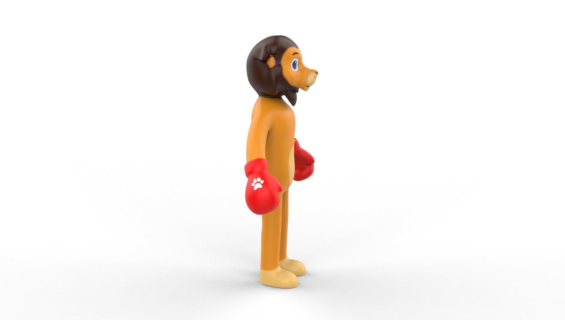 Boxing Lion Animal Animated Low-poly 3D model_18