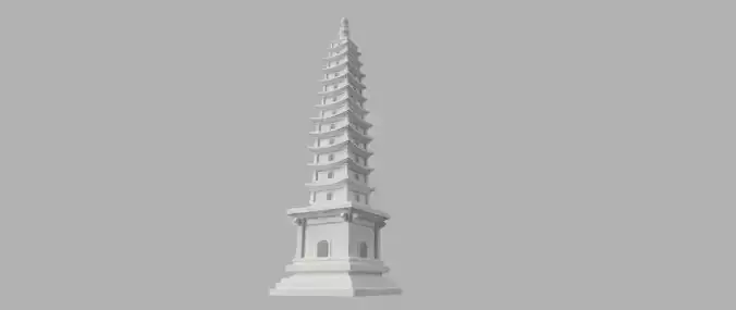 Asian Oriental Vietnamese Buddhist temple pagoda stupa tower