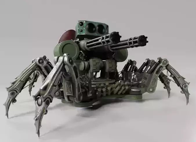 Spider fighting robot 3D model