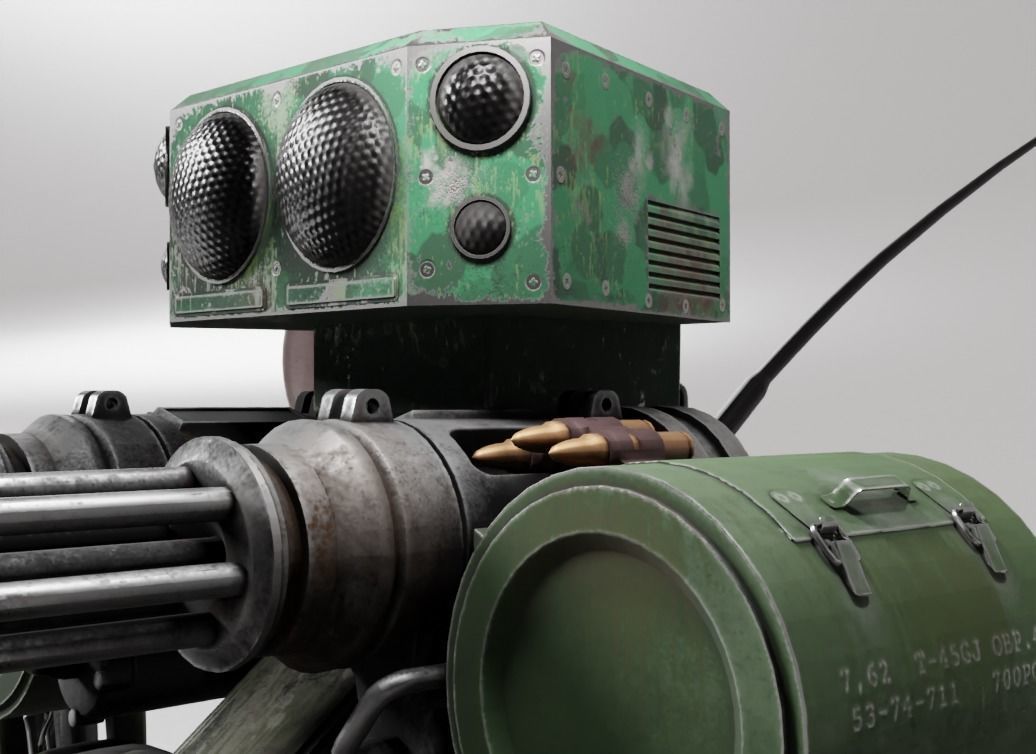 Spider fighting robot 3D model_3