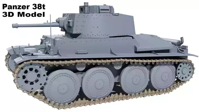 Panzer 38t Tank 3d Model