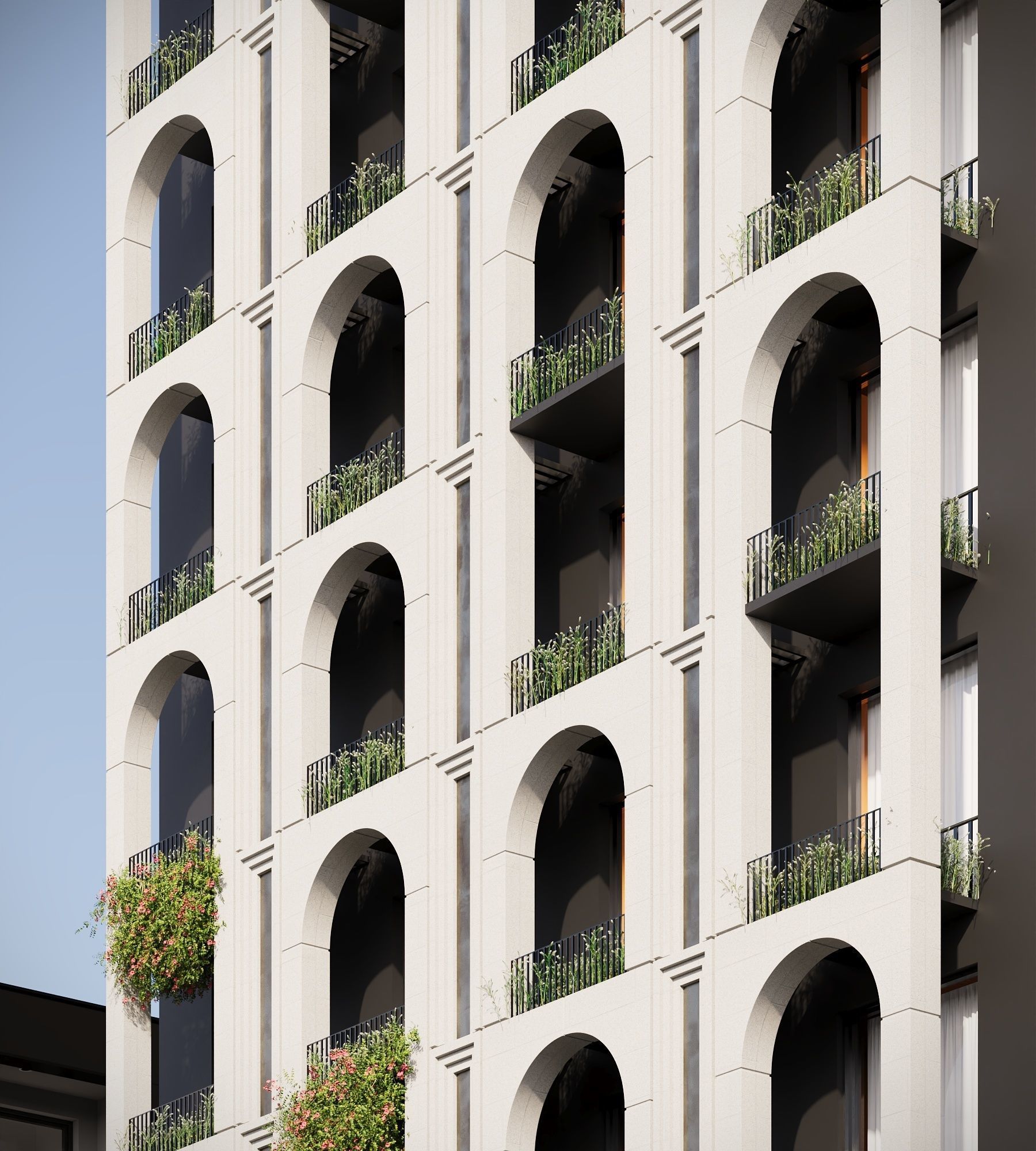 Arch Hotel 3D model_3