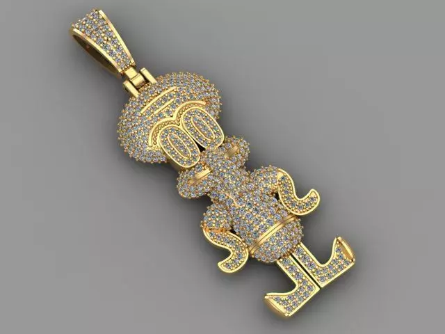 Octopus necklace 3D print model