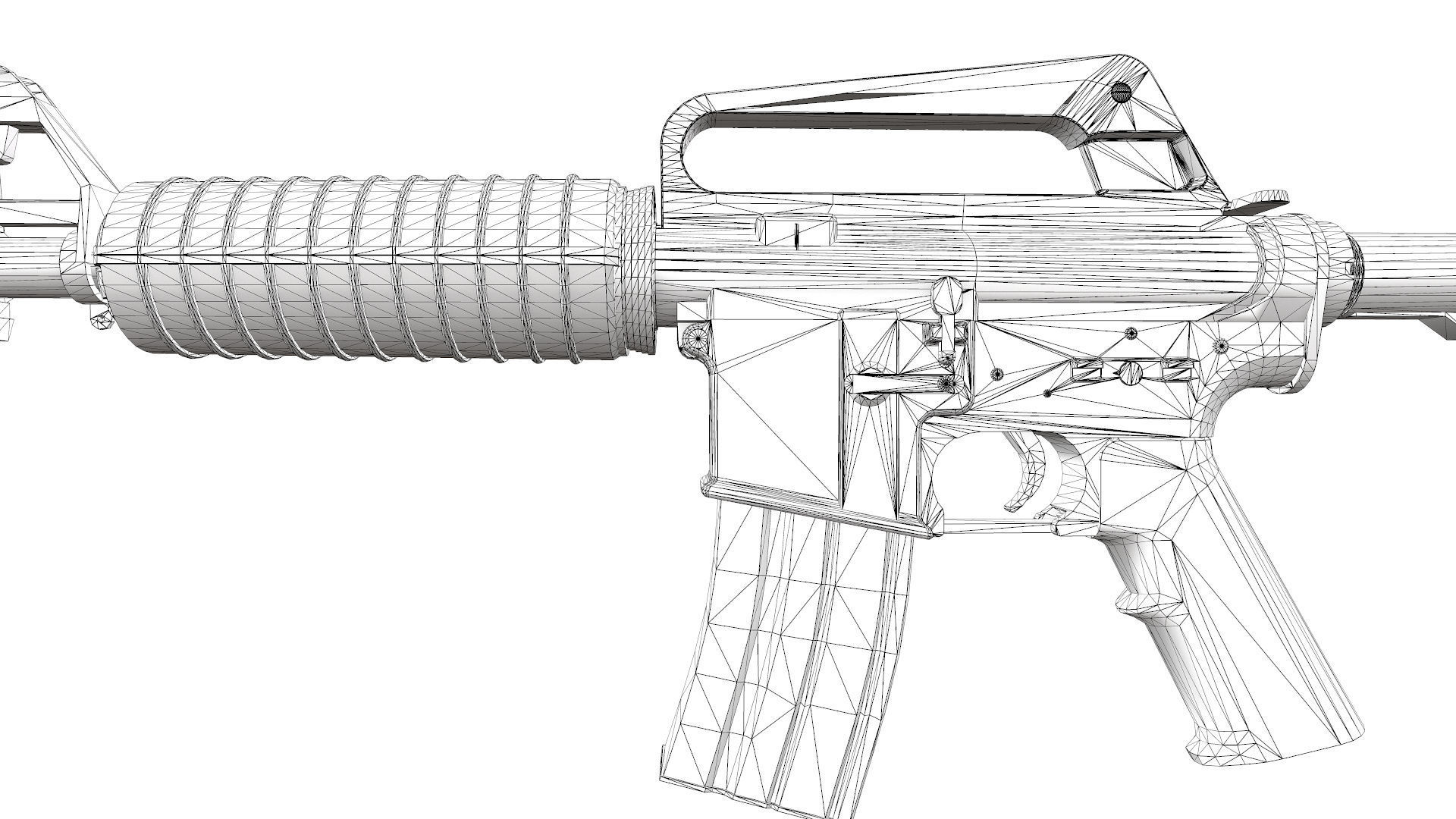 M4A1 colt 3D model_8