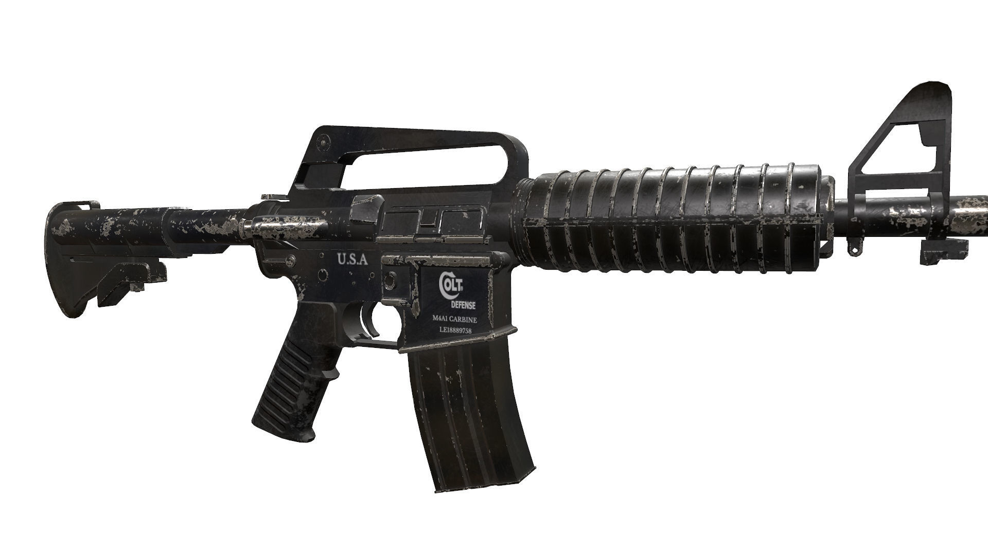 M4A1 colt 3D model_6