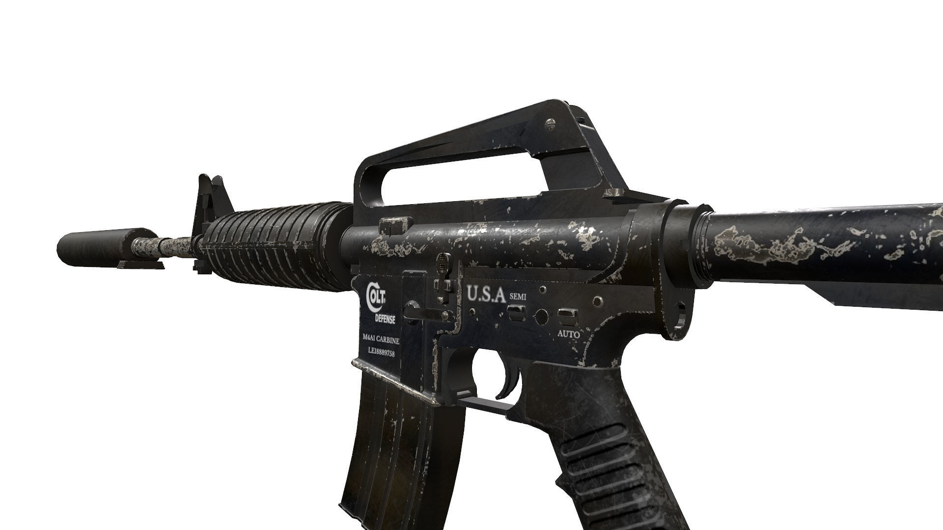 M4A1 colt 3D model_3