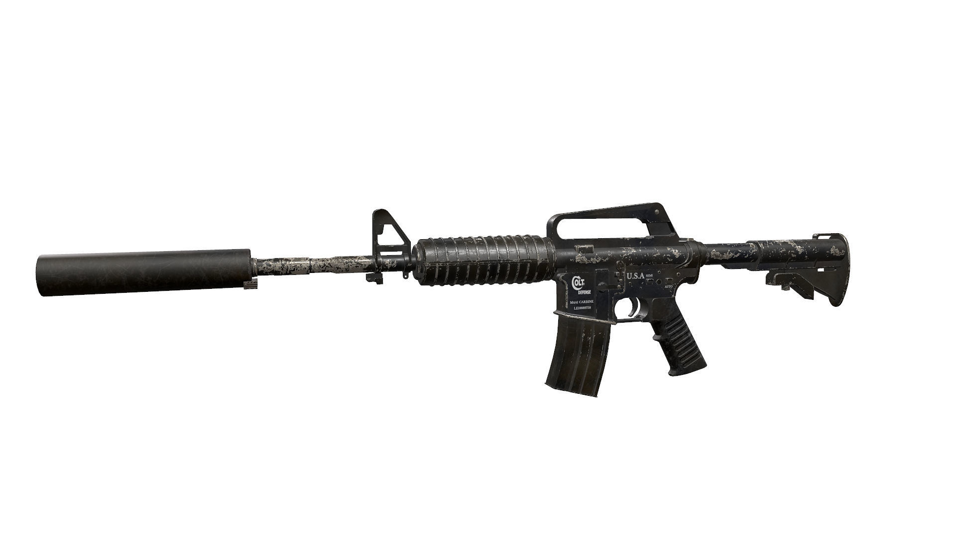 M4A1 colt 3D model_1