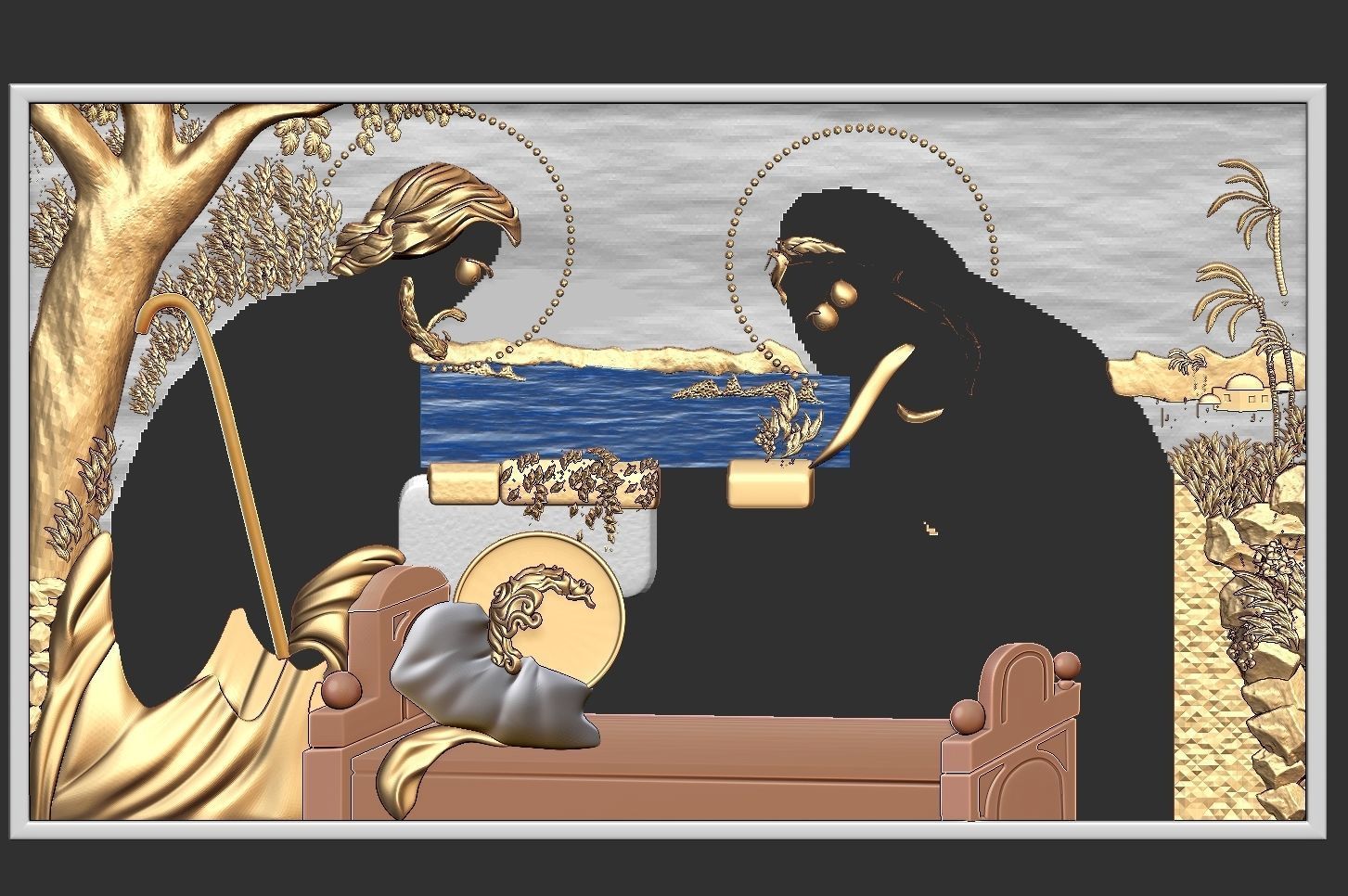 JESUS born merry christmas Cgtrader 3D print model_6