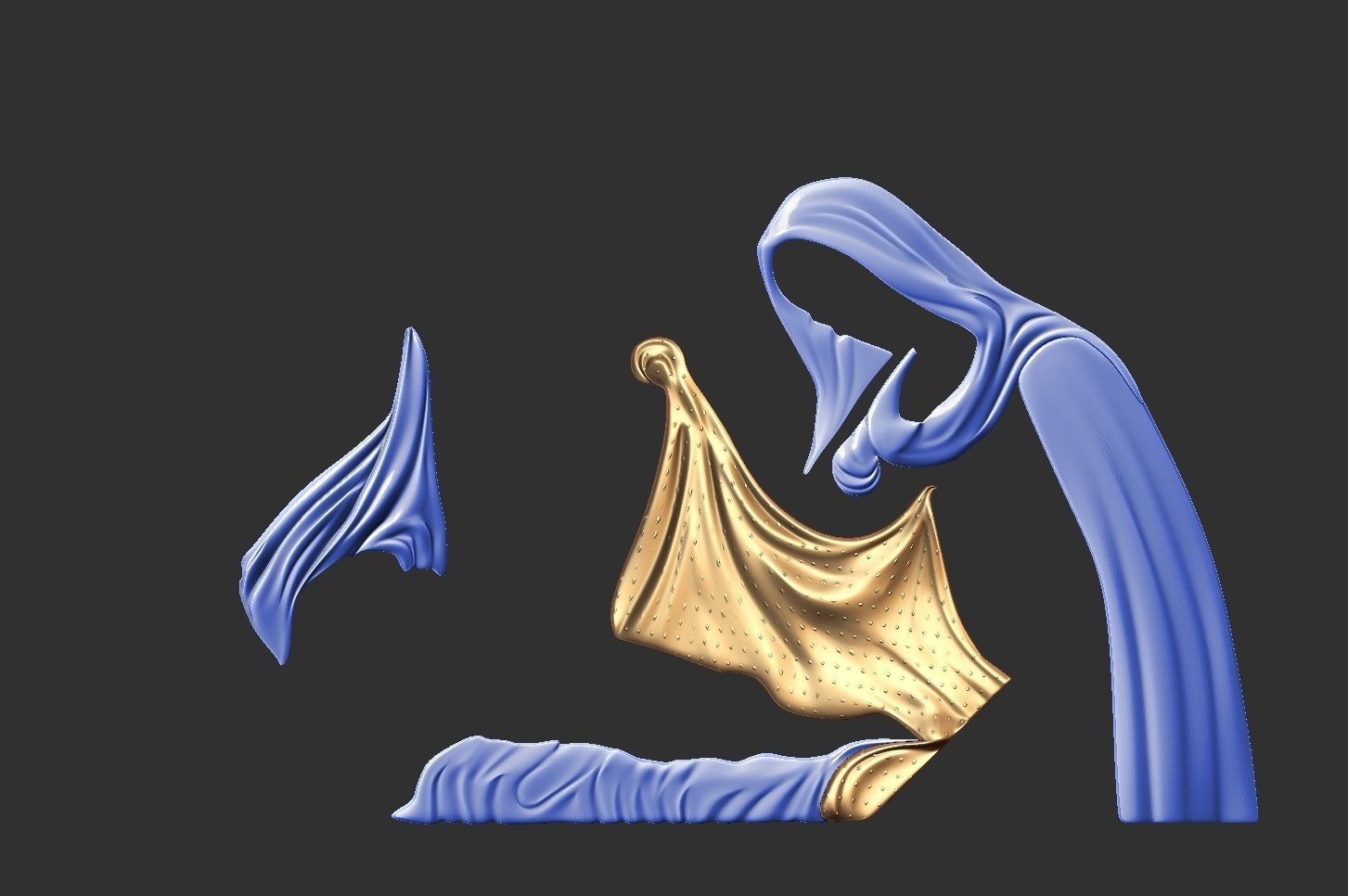 JESUS born merry christmas Cgtrader 3D print model_5