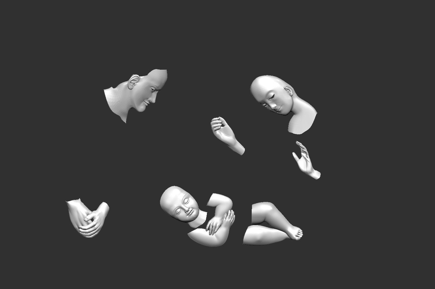 JESUS born merry christmas Cgtrader 3D print model_3