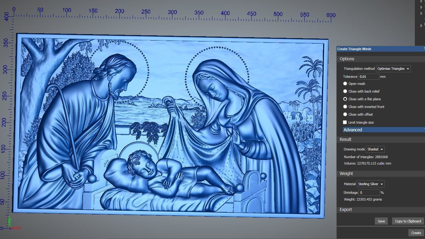 JESUS born merry christmas Cgtrader 3D print model_1