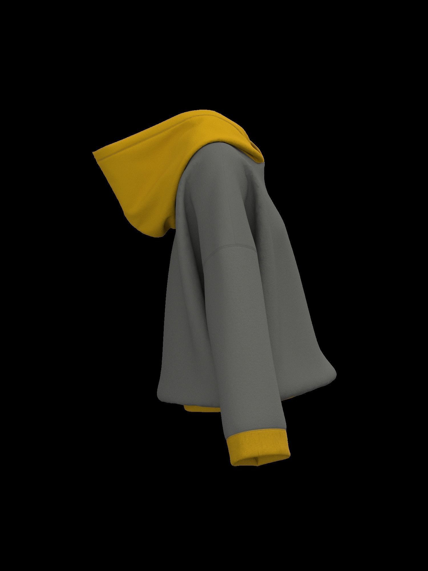 Female oversized hoodie 3D model_13