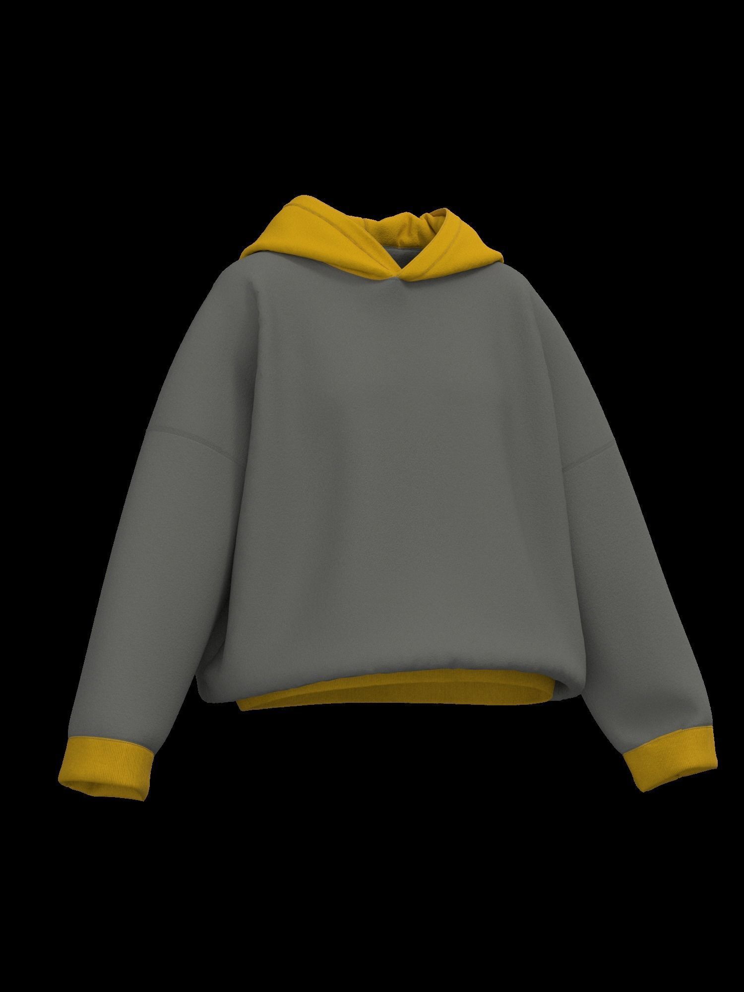 Female oversized hoodie 3D model_10