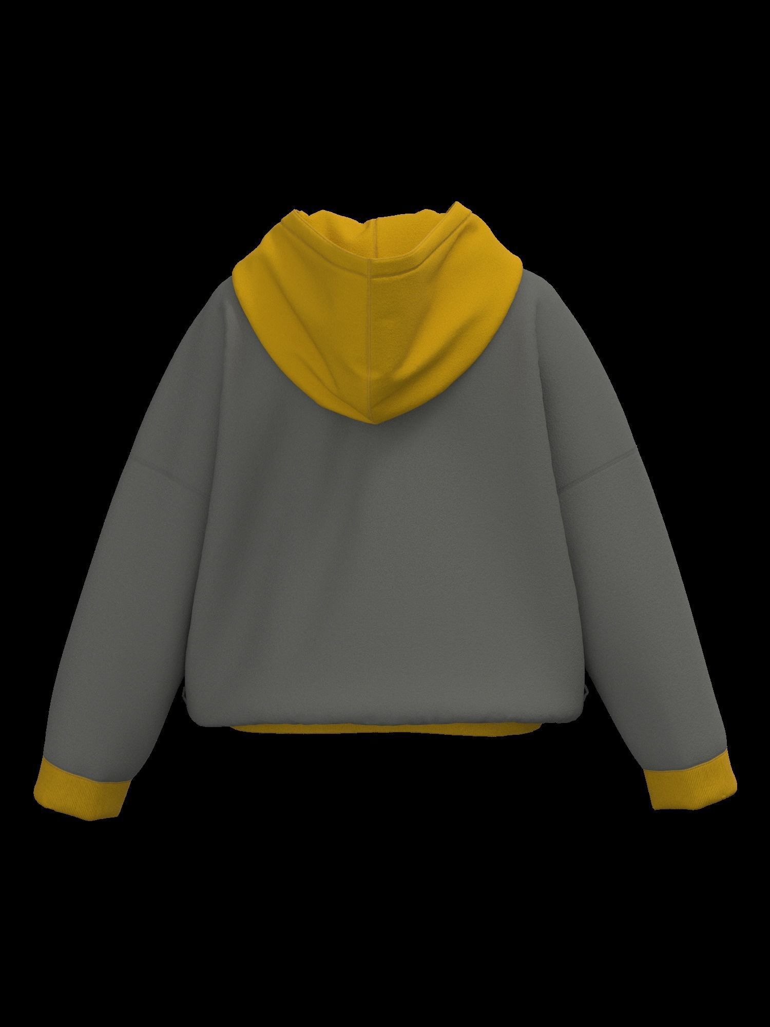 Female oversized hoodie 3D model_17