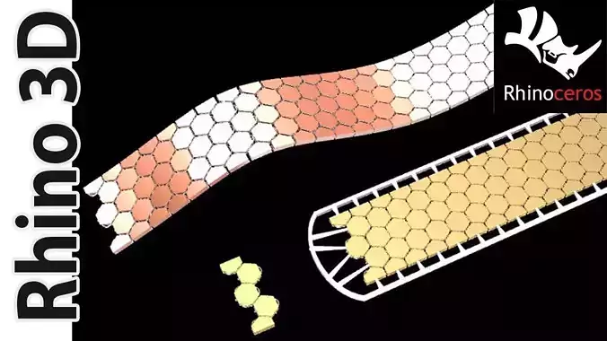 Hexagon Bracelet 3d model for single shot print