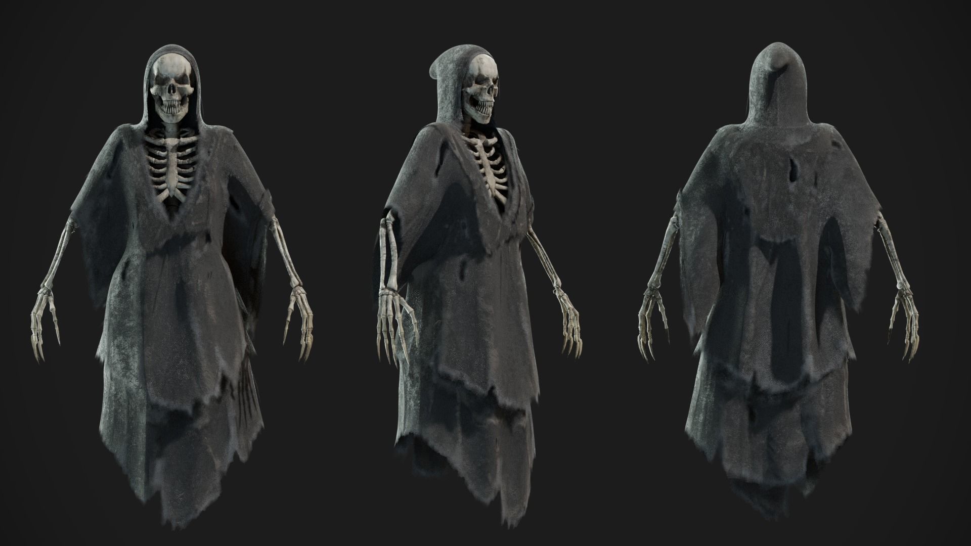 Wraith Low-poly 3D model_9