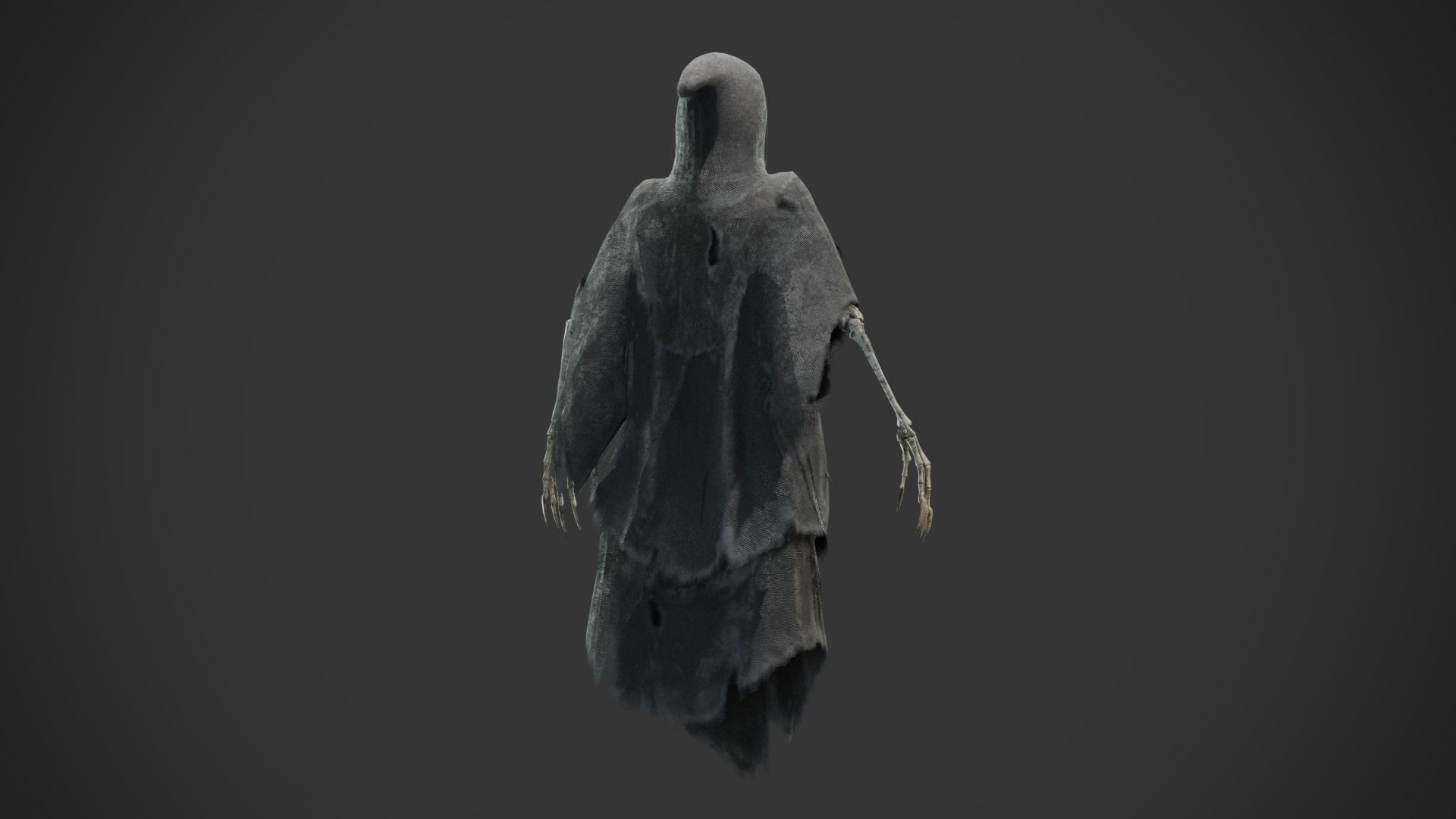 Wraith Low-poly 3D model_19