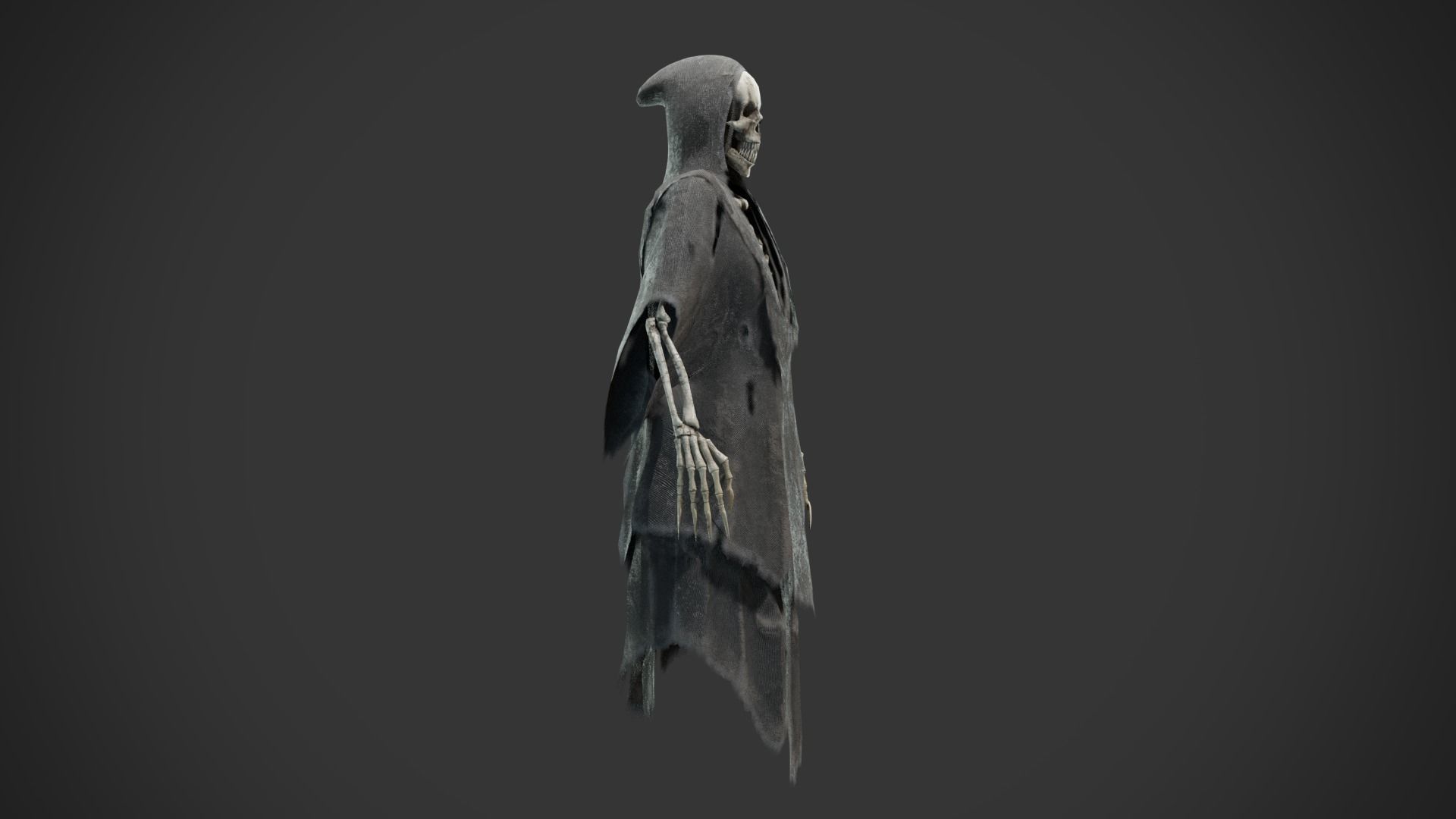 Wraith Low-poly 3D model_16