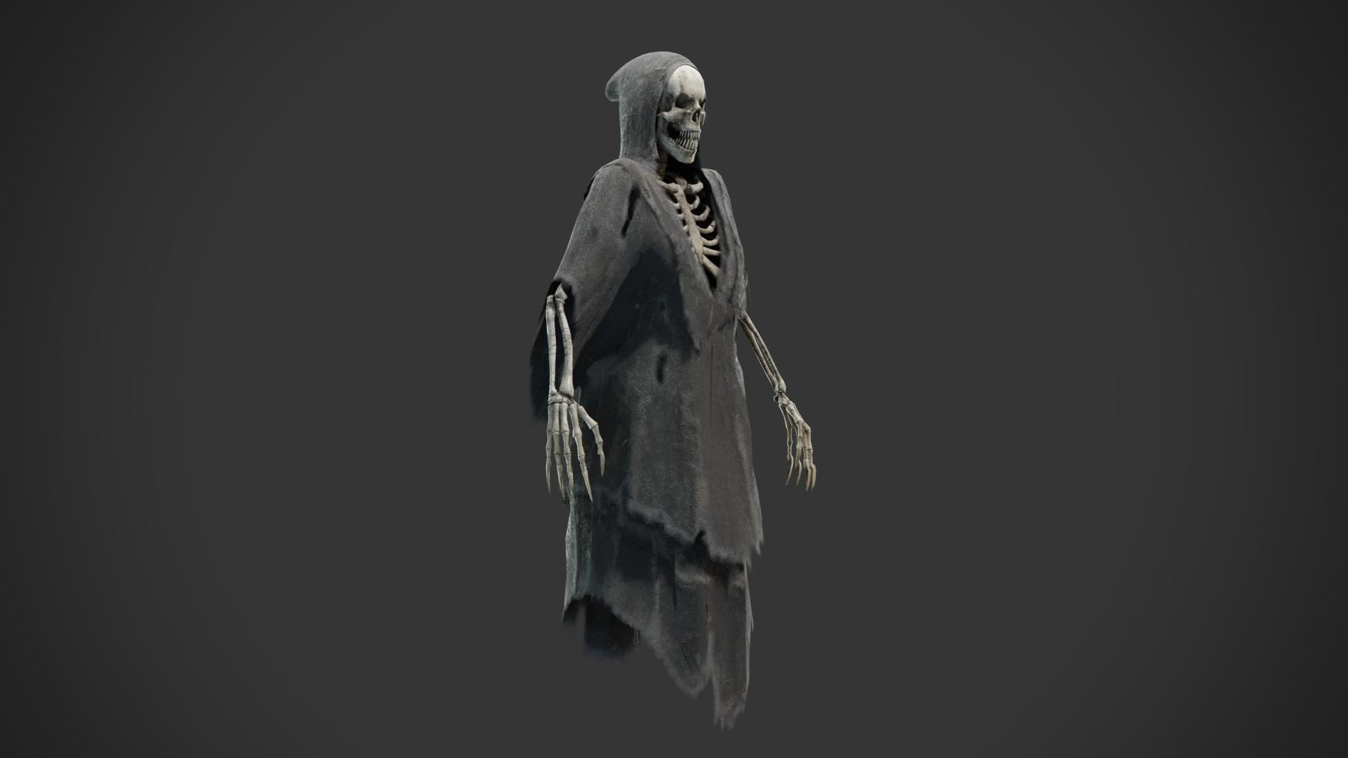 Wraith Low-poly 3D model_15