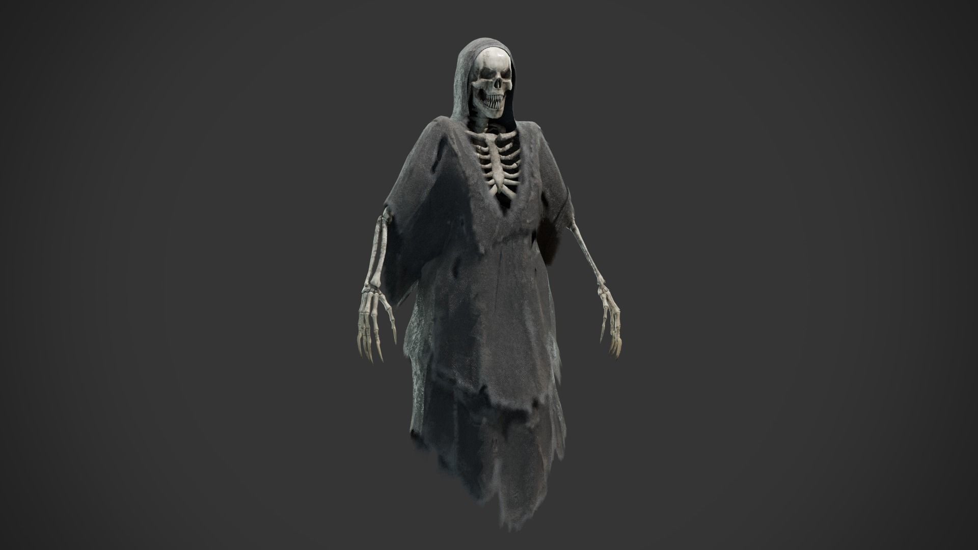 Wraith Low-poly 3D model_14