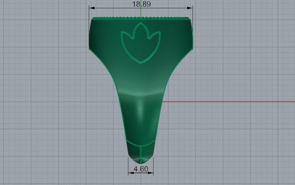Hexagram Round Ring 1429 3D print model_7