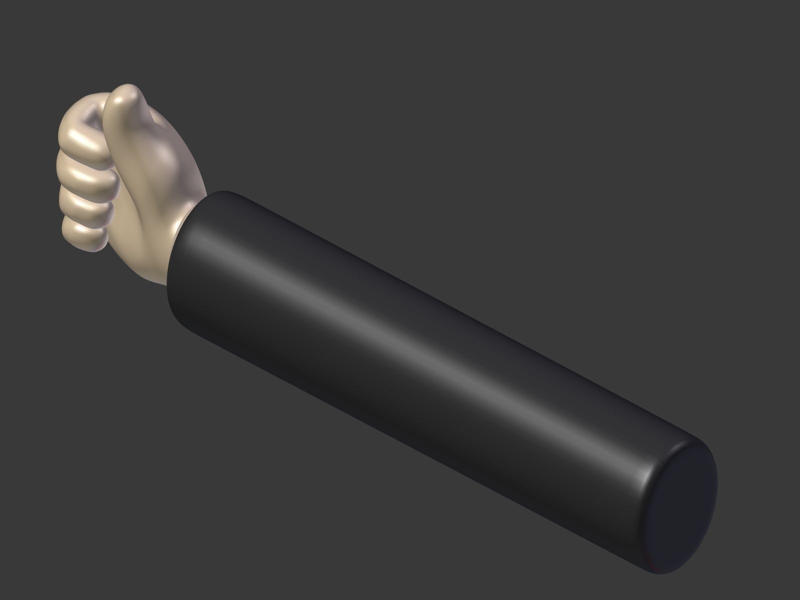 Cartoon Hand Low-poly 3D model_23