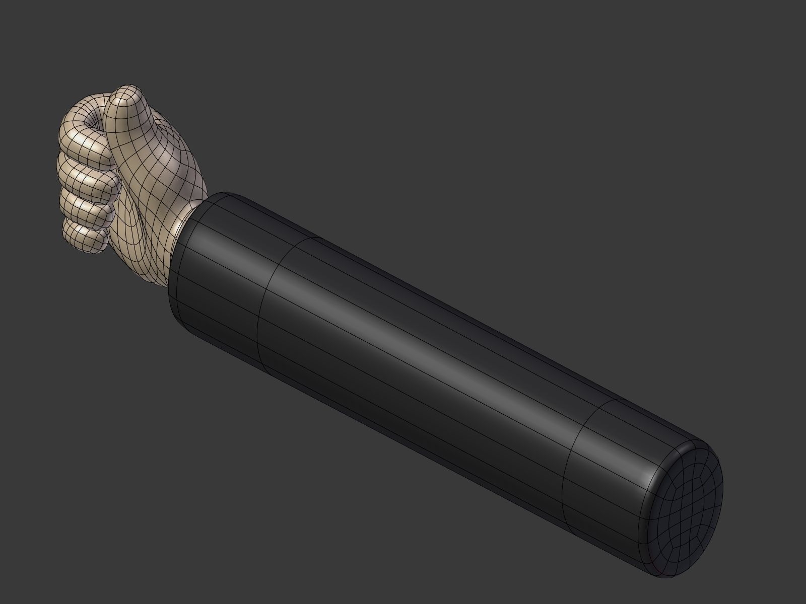 Cartoon Hand Low-poly 3D model_24