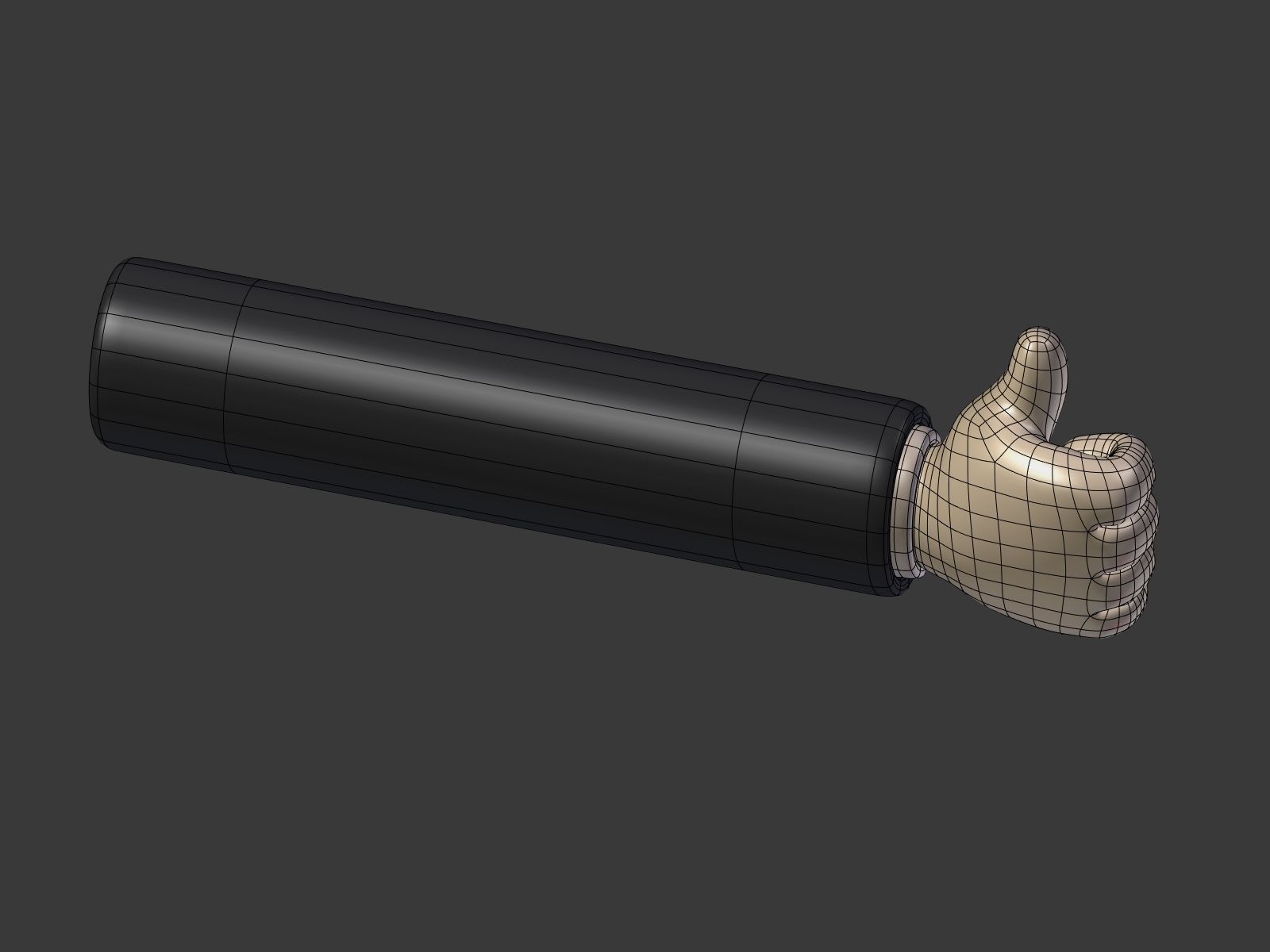 Cartoon Hand Low-poly 3D model_19