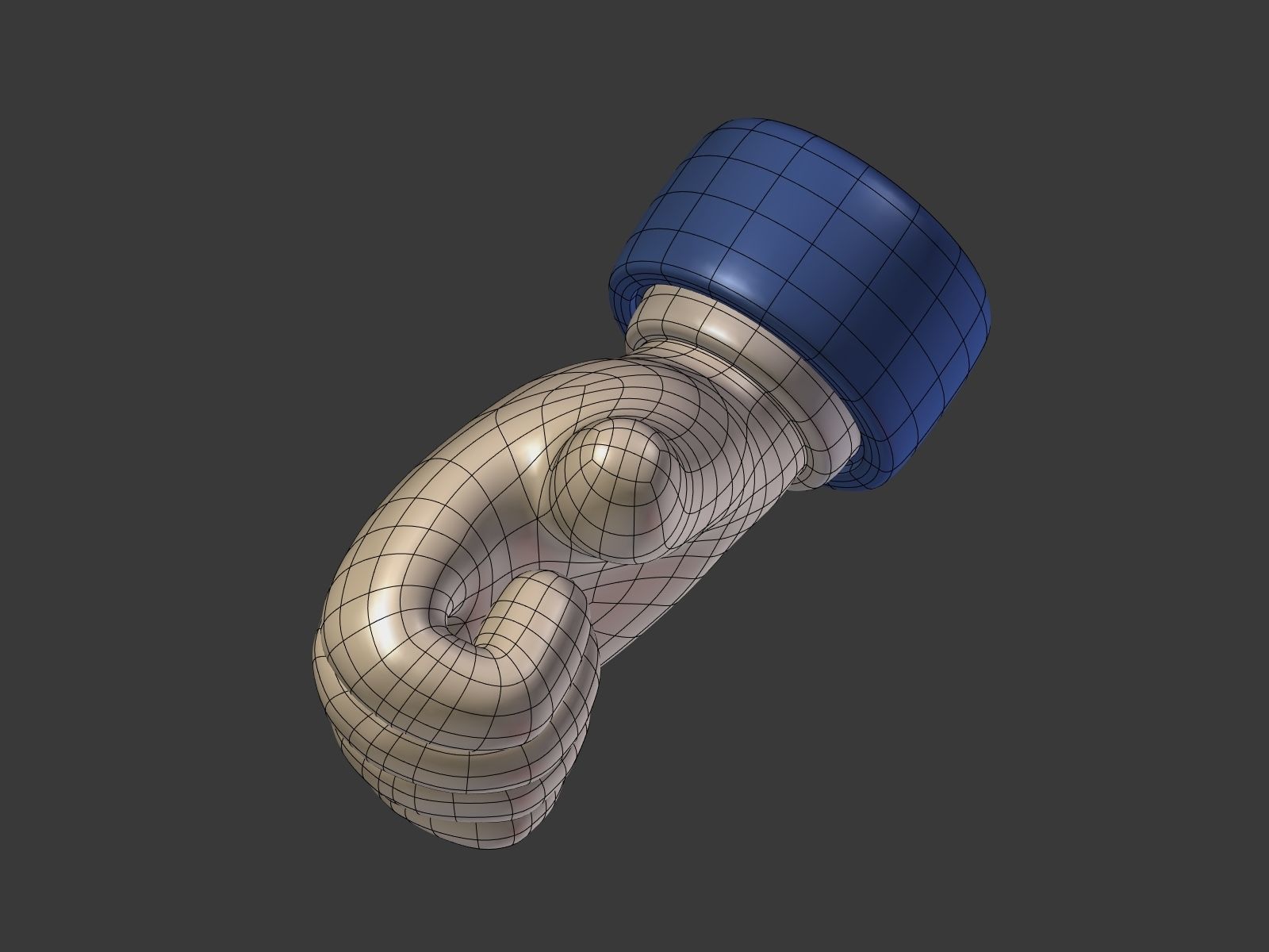 Cartoon Hand Low-poly 3D model_15