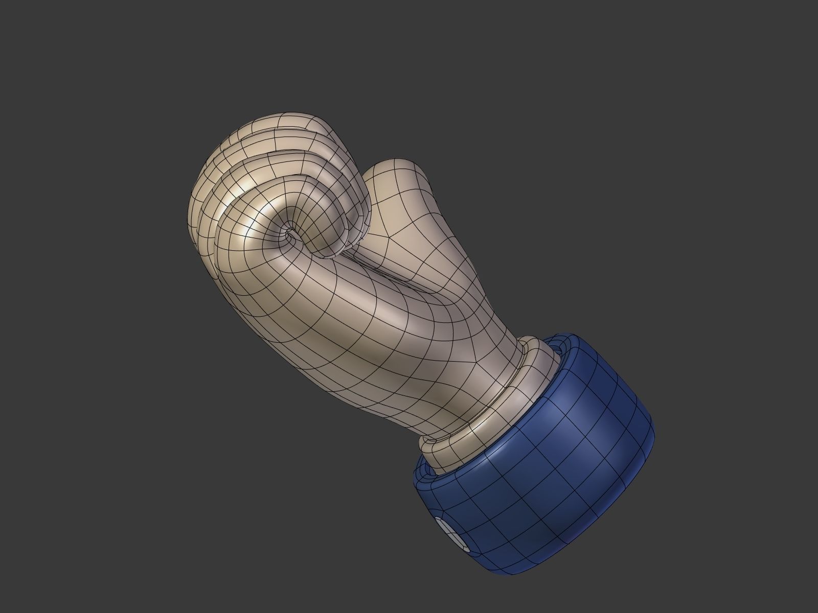 Cartoon Hand Low-poly 3D model_17