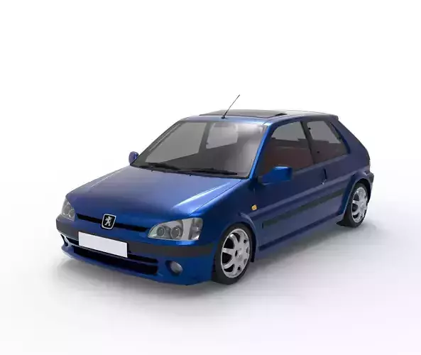 PEUGEOT 106 GTI 1997 - IN INTERIOR FULL 3D  3D model