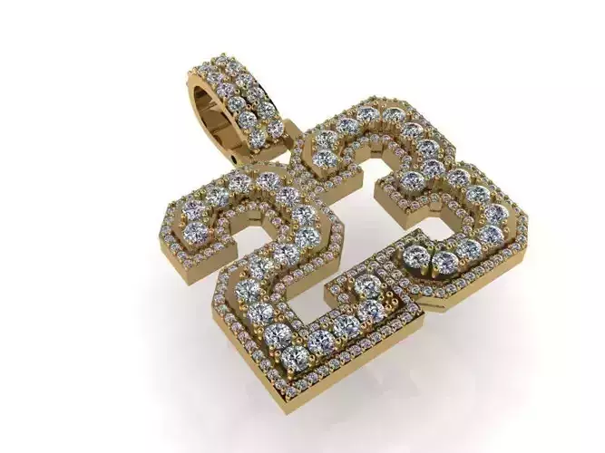 23 Number Pendant 1451