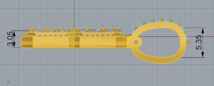 23 Number Pendant 1451 3D print model_7