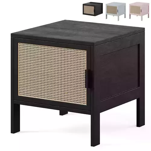 Reyna Rattan Bedside Table by Sklum