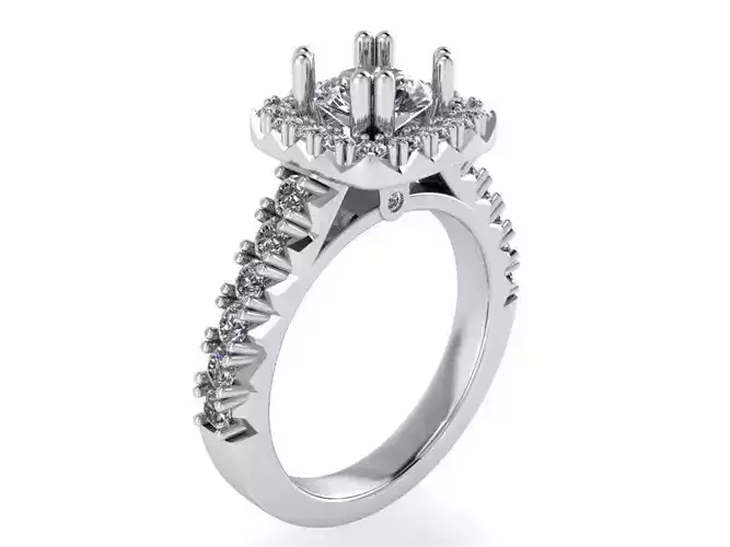 Square Halo Ring 1461