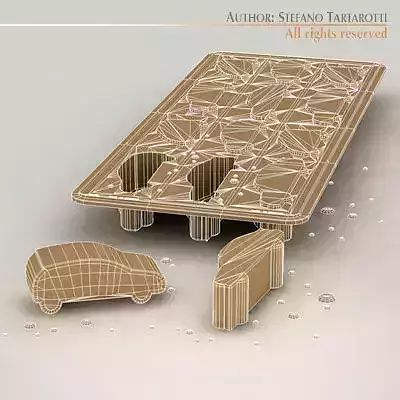 Ice tray cars 3D model