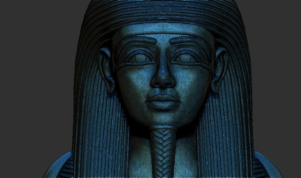 Tutankhamun Shabti Shu Merit Amun Statue 3D Printable model 3D print model_9