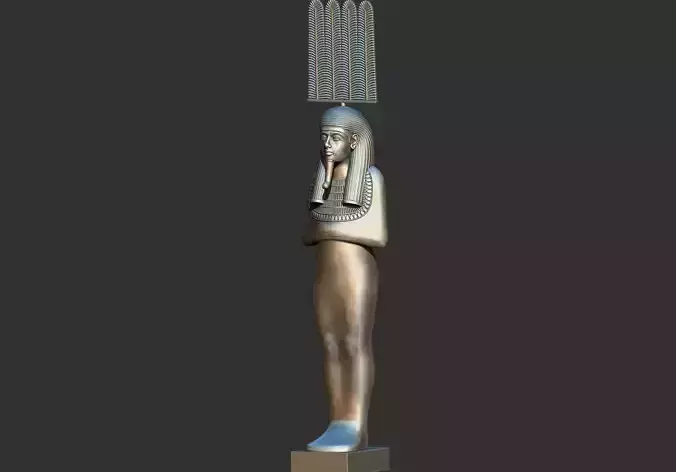 Tutankhamun Shabti Shu Merit Amun Statue 3D Printable model 3D print model
