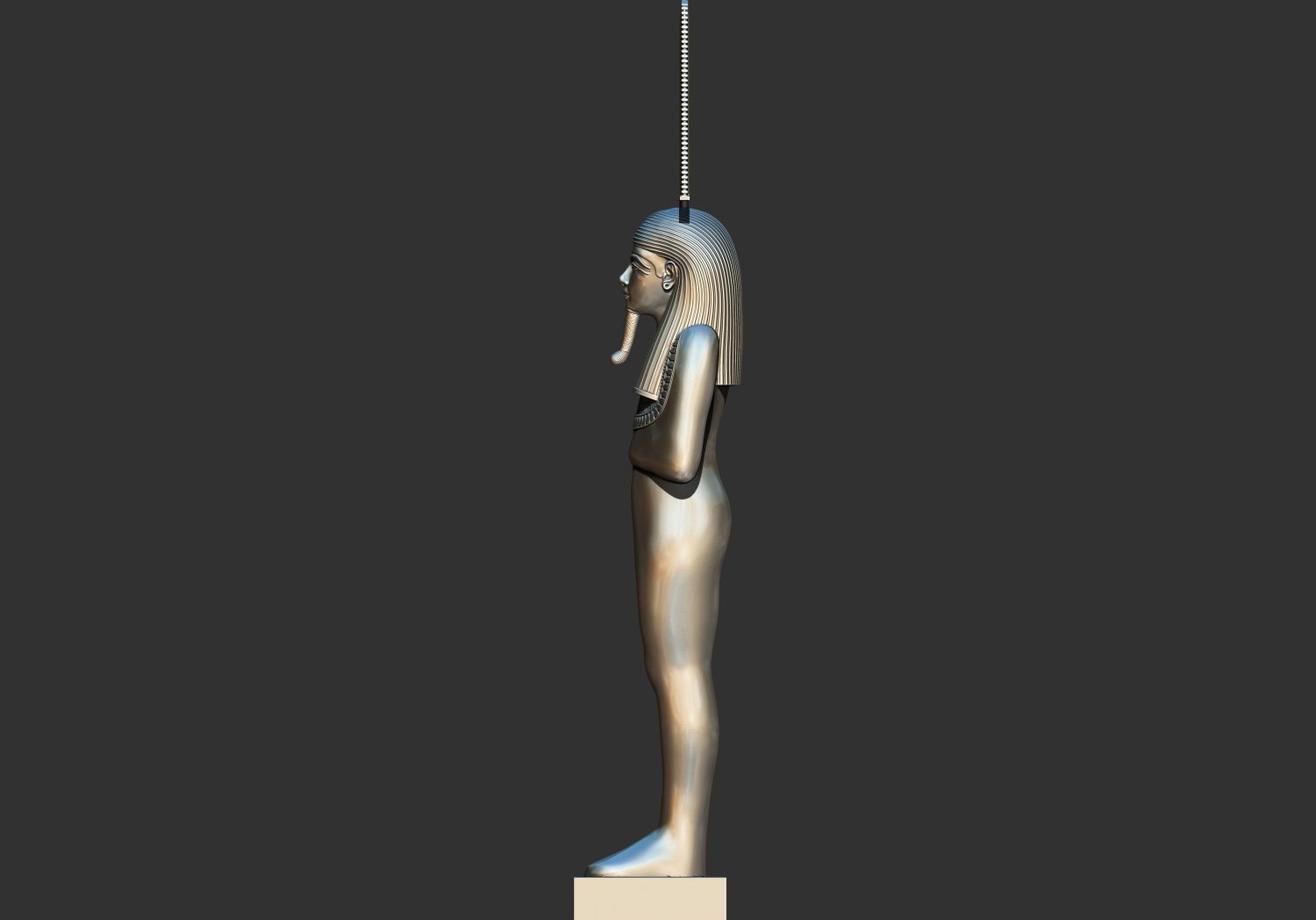 Tutankhamun Shabti Shu Merit Amun Statue 3D Printable model 3D print model_3